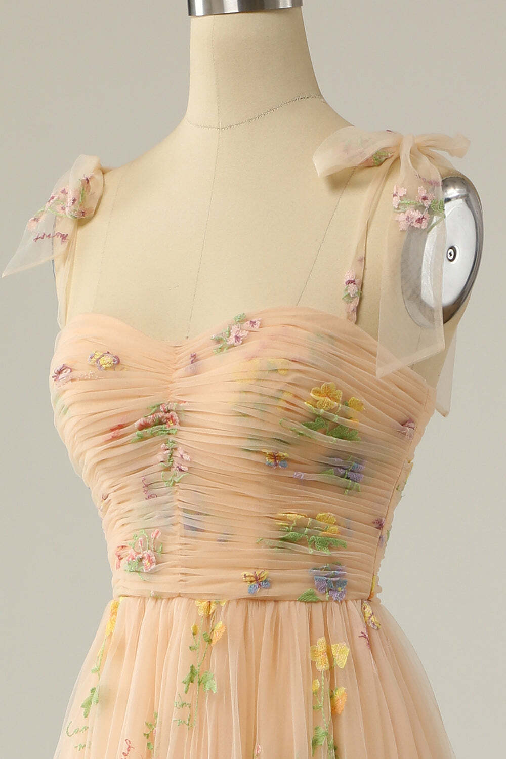 Princess Champagne A-line Embroidered Formal HZ0308