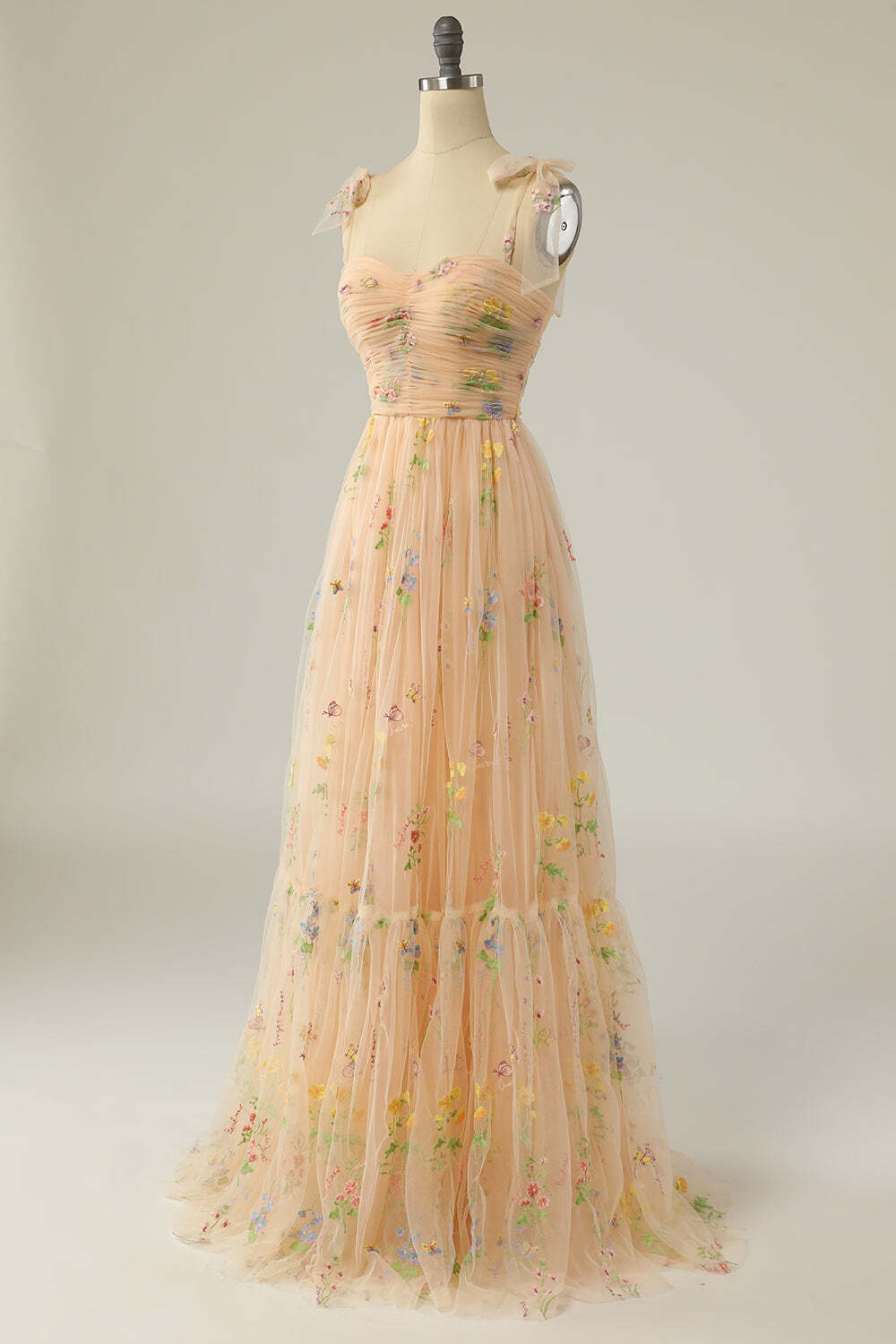 Princess Champagne A-line Embroidered Formal HZ0308