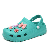 Niulatu Women Clogs Shoes Cute Cartoon Garden Sandals Women Non-slip Lightweight Slides Ladies Summer Casual Beach Sandals DJSE
