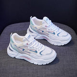 Niulatu Women Korean Platform Sneakers Women Shoes Thick Bottom Chunky Sneakers Breathable Mixed Colors Slip on Casual Shoes Woman 2025 DJSE