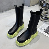 Niulatu Winter Designer Warm Ankle Mid Heels Platform Chelsea Boots Snow Fashion Women Shoes Chunky Ytmtloy Botines De Mujer DJSE