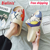 Niulatu Luxury Brand Slides Men Shoes Slippers Indoor House Slippers Graffiti Casual Beach Slipper Eva Quality Cartoon Shoes DJSE