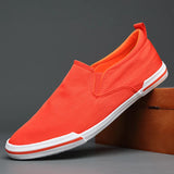 Niulatu Mens Canvas Shoes New Style Breathable Basic Slip-on Male Casual Sneakers Pedaling Lazy Summer Loafers for Mens789 DJSE
