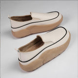 Niulatu White Loafers Women Trend Slip on Flat Casual Shoes for Women's Sneakers Fashion Platform Shoes Zapatillas Deporte DJSE