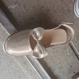Niulatu Women Bowtie Platform Flat Loafer Summer Shoes Ladies Slip On Cover Heel Shoes Female Sewing Woman Fashion Footwear Plus Size DJSE