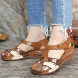 Niulatu 2025 Summer Women Sandals Shoes Fashion Women Walking Sandals Open Toe Shoes For Women Soft Plus Size Footwear DJSE