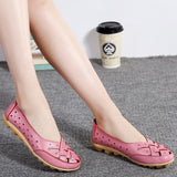 Niulatu Women Flats Soft Genuine Leather Flat Shoes Woman Loafers Oxford Shoes For Women White Shoes Moccasins Slipony Plus Size DJSE