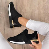 Niulatu Women Vulcanized Shoes Ladies Solid Color Slip-On Sneakers for Female Casual Sport Shoes 2025 Fashion Mujer Shoes DJSE