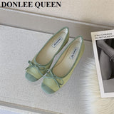 Niulatu Women Flats Ballet Shoes Fashion Bow Knot Shallow Ballerina Soft Moccasins Female Driving Loafers 2025 Zapatillas Mujer DJSE