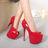Niulatu Leather Shoes Woman Pumps Peep ToeHigh Heels Sexy Nightclub NEW Women Shoes Wedding Bridal Shoes Pumps DJSE