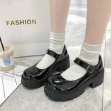 Niulatu women shoes Japanese Style Lolita Shoes Women Vintage Soft Sister Girls High Heel Platform shoes College Student Mary Jane shoes DJSE