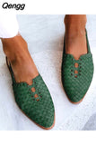Niulatu Pointed Toe Women Muller Shoes Shoes Low Heels Back Strap Loafers Shallow Mouth Buckle Casual Female Shoes DJSE