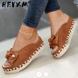 Niulatu Wedges Shoes for Women Open Toe Beach Female Sandals Multicolor Slingback Sandals Platform Sandalias De Mujer DJSE