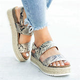 Niulatu Women Sandals 2025 Platform Sandals Wedges Shoes Ladies Peep Toe Gladiator Sandalias Mujer Summer Shoes Linen Wedge Heel Sandals DJSE