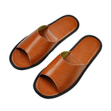 Niulatu Cow Leather slippers couple indoor non-slip men women home fashion casual single shoes TPR soles spring summer DJSE