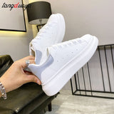 Niulatu Women Sneakers Fashion Vulcanized Shoes Spring autumn Casual Platform Shoes Female Soft Footwear Fashion Breathable White Shoes DJSE