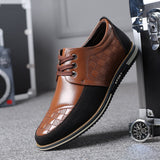 Niulatu Big Size Casual Shoes Men Business Breathable Men Casual Shoes Hot Sale Fashion Brand Brown Casual Men Shoes DJSE