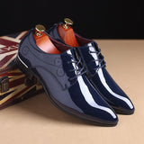 Niulatu Men Formal Shoes Men Oxford Leather Dress Shoes Fashion Business Men Shoes Pointed Wedding Shoes DJSE