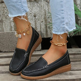 Niulatu Women Flats 2025 Spring Summer Shoes Women Heels 4.3CM Genuine Leather Chaussures Femme Casual Women Loafers Ballet Flat Shoes DJSE