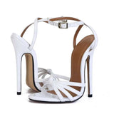 Niulatu Size 39-48 Drag Queen Cross-dresser Sexy Stiletto Sandals Pumps Women 13.5cm Extremely High Heel Summer Shoes DJSE