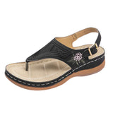 Niulatu Summer Women Premium Orthopedic Open Toe Sandals Vintage Anti-slip Breathable Leather 2025 Casual Female Platform Shoes DJSE