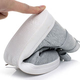 Niulatu autumn round head high-top belt buckle decoration front lace-up canvas shoes breathable women's shoes 2025 DJSE