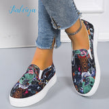 Niulatu Women Shoes Flats Casual Ladies Shoe Woman Lace-Up Mesh Light Breathable Female Zapatillas De Deporte Para Mujer Floral DJSE