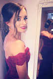 Niulatu Red Off-the-Shoulder Mermaid Prom HZ1007