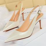 Niulatu Shoes Patent Leather Woman Pumps Kitten Heels Occupation OL Office Shoes Classic Pumps Plus Size 35-43 Shoes Women Heels DJSE