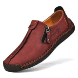 Niulatu Leather Men Shoes Casual Slip On Men Loafers Qlity Split Leather Shoes Men Flats Hot Sale Moccasins Shoes Plus Size DJSE