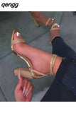 Niulatu Women&#39;s Shoes On Offer Free Shipping Summer 2025 Rhinestone Bling Luxury Fashion Cross-tied Party Wedges Ladies Pumps DJSE