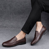 Niulatu Men's Driving Shoes Genuine Leather Upscale Men Loafers Slip-on Mocassin Homme Loafer Casual Comfortable Men's Shoes DJSE