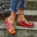 Niulatu For Women Buckle Design Fashion Comfy Casual Chunky Sandal Bohemia Platform Wedges Shoes Woman 2025 Brand New DJSE