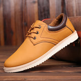 Niulatu New Men's Shoes British Style Retro Leather Boots Men's Fashion Casual Shoes Trend Low-cut Tooling Shoes Men DJSE