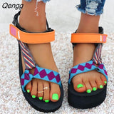 Niulatu Summer Sandals Open Toe Thick Bottom Women's Sandals Outdoor Sports Beach Shoes Women Plus Size Sandalias De Mujer DJSE
