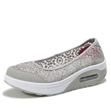 Niulatu Spring Summer Women Shoes Breathable Mesh Woman Flats Shoe Platform Ladies Sneakers Slip On Swing Ladies Footwear DJSE