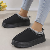 Niulatu Women 2025 New Fur Short Plush Flip Flops Platform Slippers Winter Shoes Casual Home Cotton Shoes Warm Flats Boots Mules Zapatos DJSE