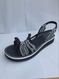 Niulatu Women's Sandals Large Size Women's Sandals Rope knot Summer Europe The United States Beach toe Flat Sandals Women's Shoes DJSE