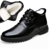 Niulatu Men's Brogue Boots New Cow Leather Men's Shoes Fashion Motorcycle Boots Comfortable Ankle Boots Casual Shoes DJSE