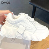 Niulatu Sneakers Women Fashion Comfortable Platform Vulcanize Shoes Autumn Lace Up Flats Casual Ladies Footwear Summer Basket DJSE
