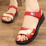 Niulatu Shoes Women Sandals Fashion Women's Shoes Open Toe Women Walking Sandals Solid Color Zapatillas Mujer Female Flat Shoes DJSE