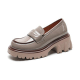Niulatu women's loafers Retro Shoes Women's Autumn Comfortable Thick Bottom Oxford Loafers Casual Boat Shoes Lolita Shoes 2025 DJSE