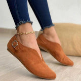 Niulatu Pointed Toe Suede Women Flats Shoes Woman Loafers Summer Fashion Sweet Flat Casual Shoes Women Zapatos Mujer Plus DJSE