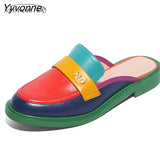 Niulatu Women Flats 2025 Genuine Leather Sneakers Round Toe Slip On Chunky Loafers Flats Platform Brogues Ladies Summer Gladiator Shoes DJSE