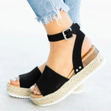 Niulatu Women Sandals Plus Size Wedges Shoes For Women High Heels Sandals Summer Shoes 2025 Flip Flops Chaussures Femme Platform Sandals DJSE