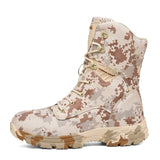 Niulatu Men Boots Work Safty Shoes Men Desert Tactical Military Boots Autumn Winter Special Force Army Ankle Boots Men DJSE