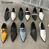 Niulatu New Brand Women Pumps Fashion Low Round Heel Ladies Slingback Pointed Toe Slip On Oxford Shoes Casual Office Shoe DJSE