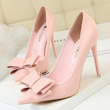 Niulatu Shoes Bow-knot Pumps Women High Heels 2025 Fashion Women Heels Lady Stiletto Shoes Wedding Shoes Classic Pumps Footwear DJSE