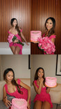 Sexy Sheath Square Neck Chiffon Pink Mini Short Formal 8th Grade Homecoming Dresses Summer Middle School Hoco Dress 18th Birthday Outfits HZ1214