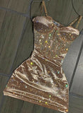 Unique Sheath Spaghetti Straps Sequin Short Mini Formal 7th Grade Homecoming Dresses Middle School Short Cocktail Night Dress Hoco Outfits HZ1214